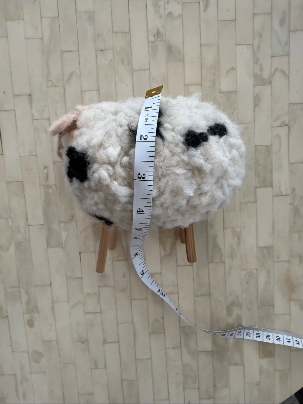 Westelm Decorative Wool Sheep Figurines - White and cream